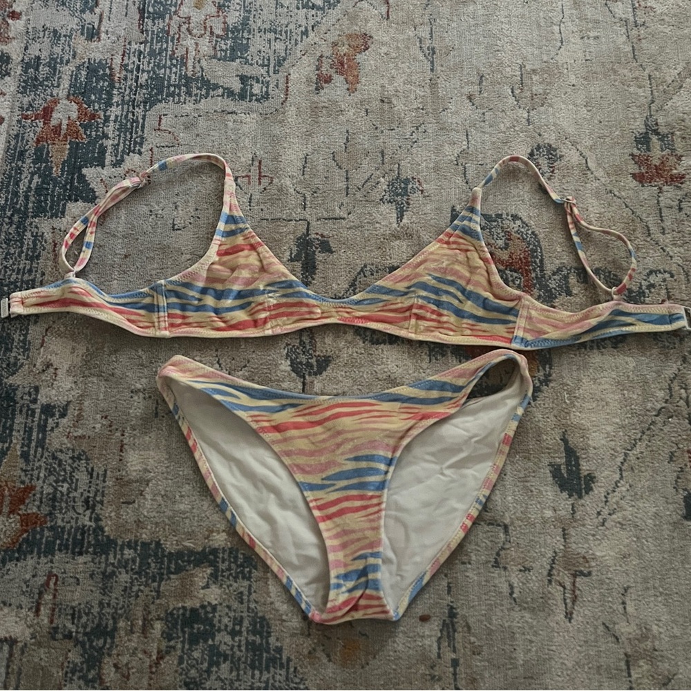 Triangle Zebra Bikini Set